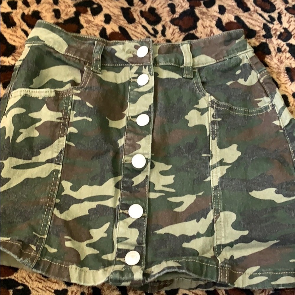 Army trendy skirt